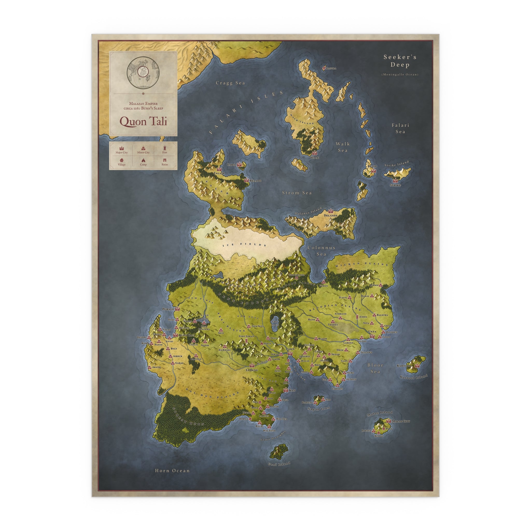 Quon Tali Silk Poster (24" x 32")