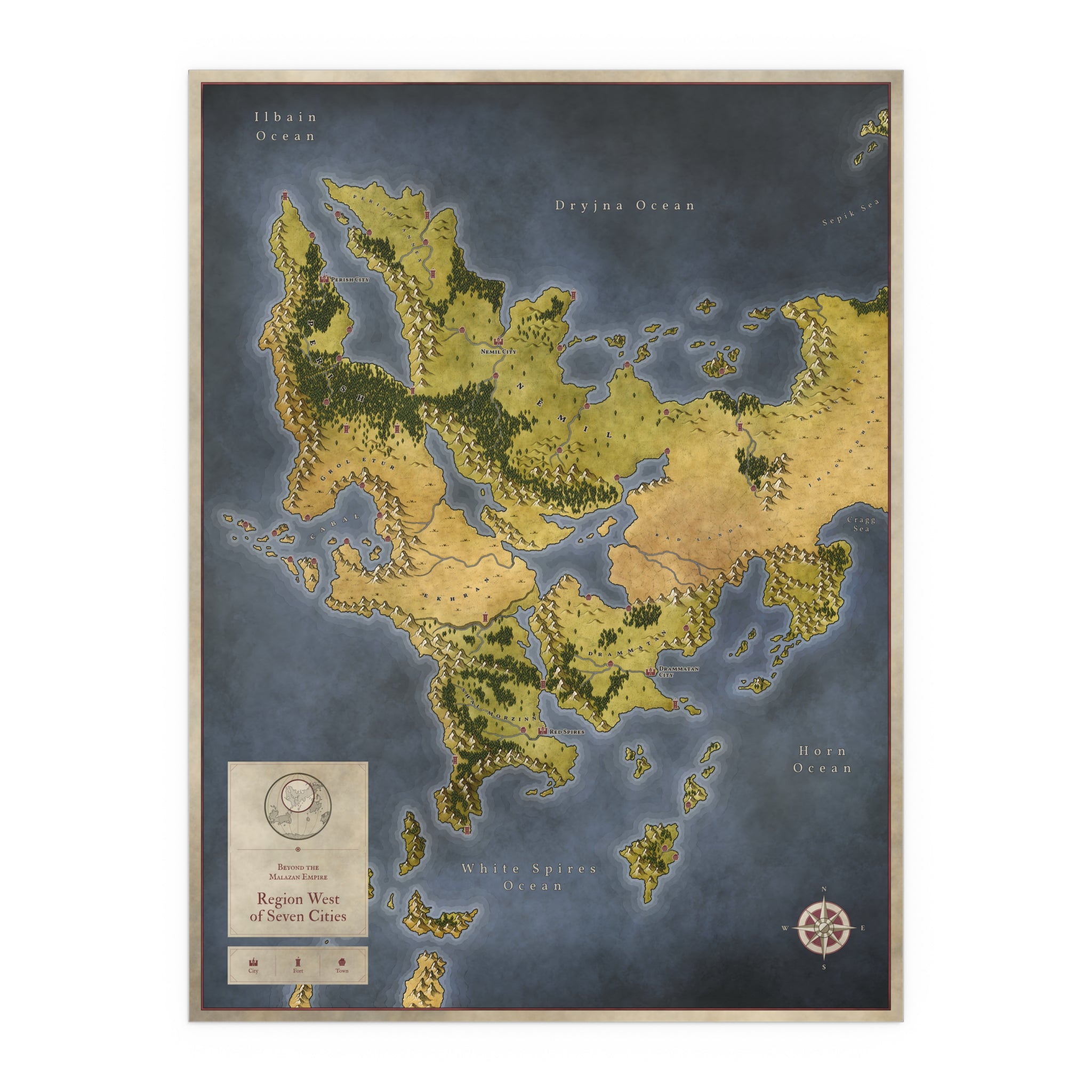 Perish & Nemil Silk Poster (24" x 32")