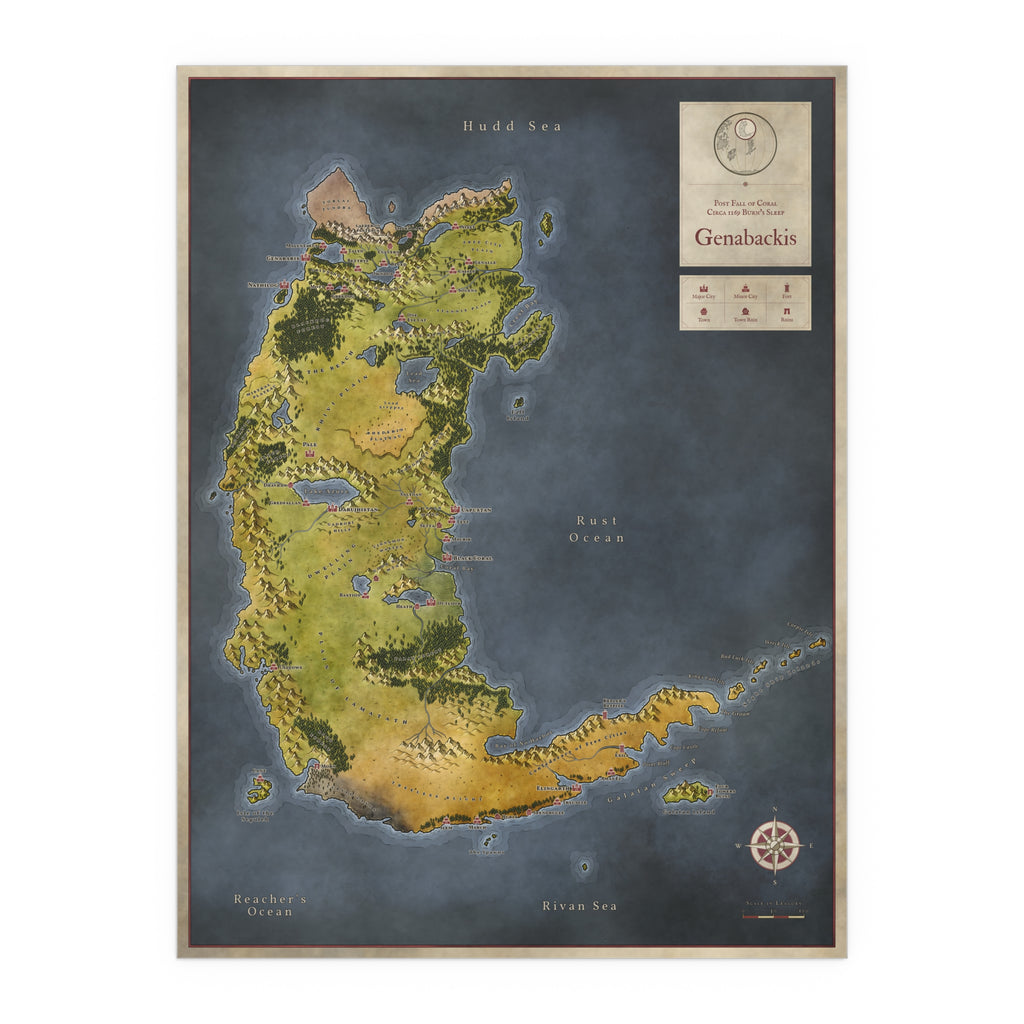 Genabackis Silk Poster (24" x 32")