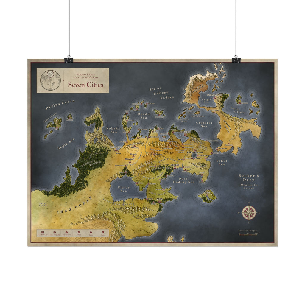 Malazan: Seven Cities (24"x18")