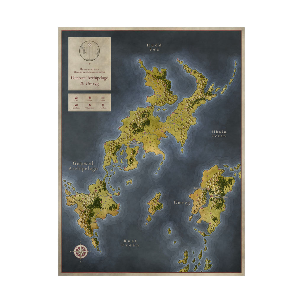 Malazan: Genostel & Umryg(24"x18")