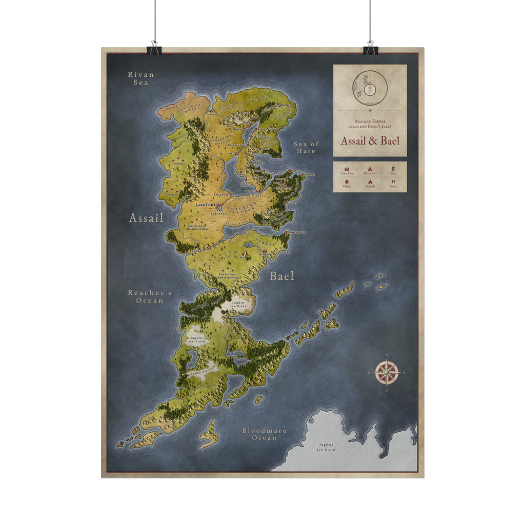 Malazan: Assail & Bael (24"x18")