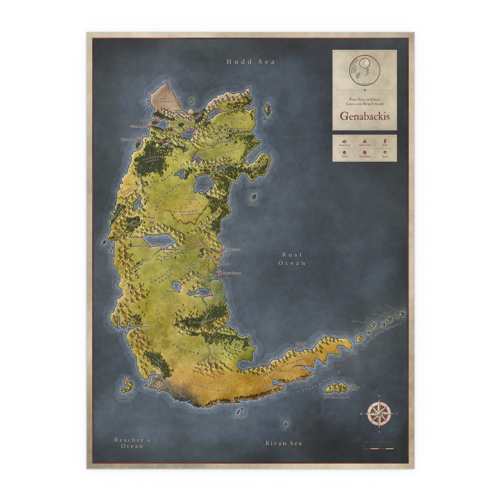 Genabackis Silk Poster (24" x 32")