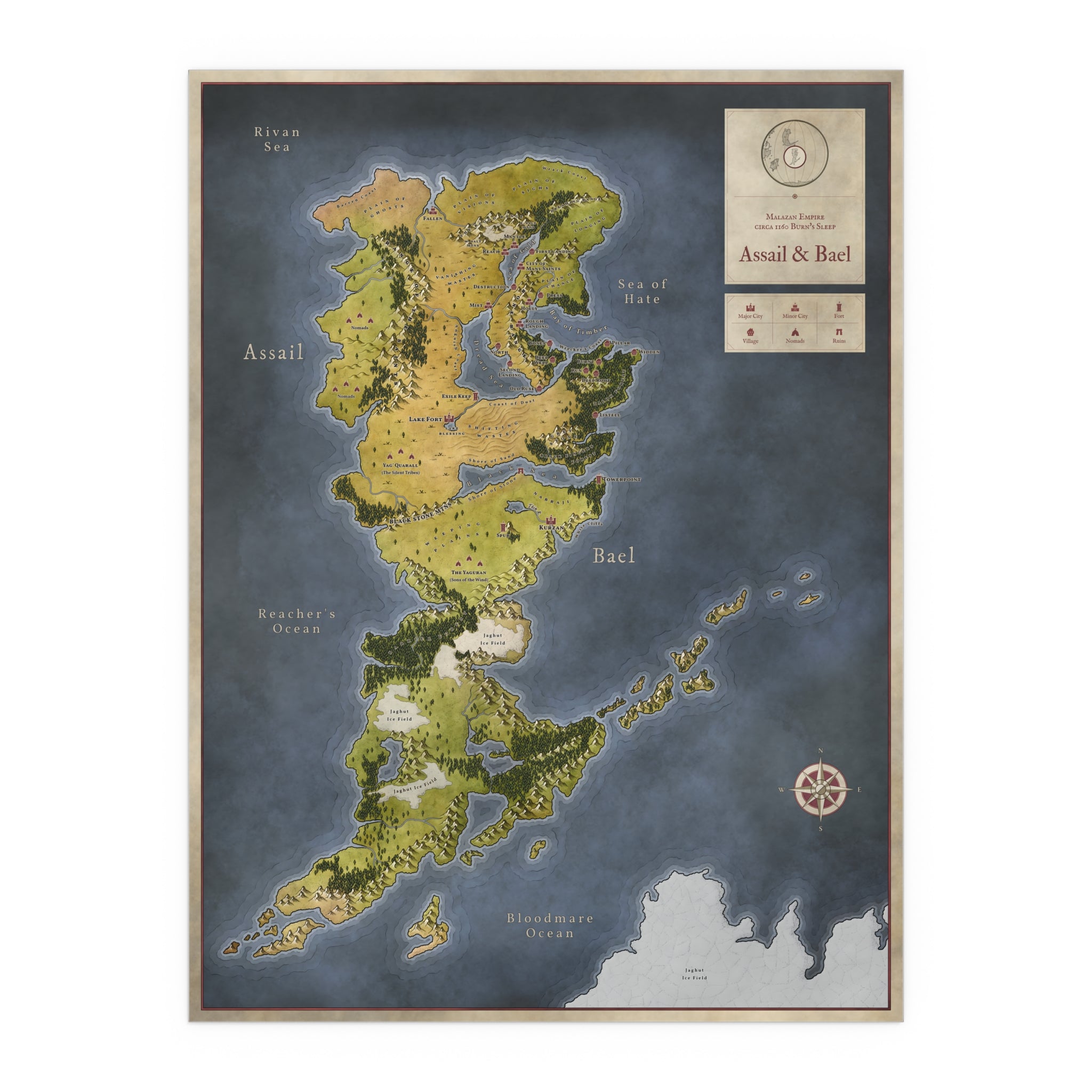 Assail & Bael Silk Poster (24" x 32")