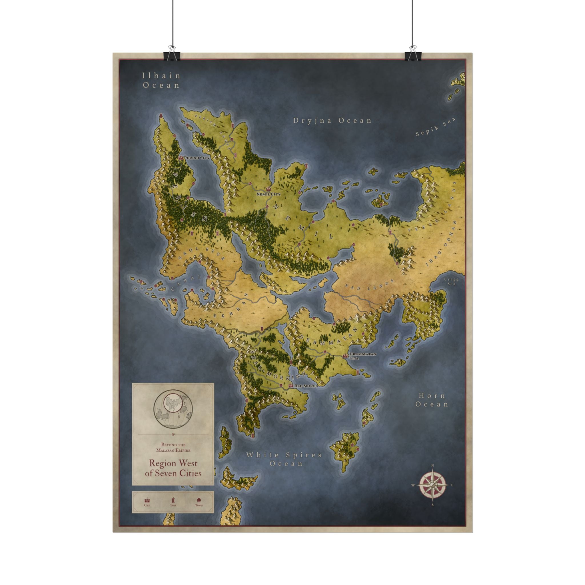 Malazan: West of Seven Cities (24"x18")