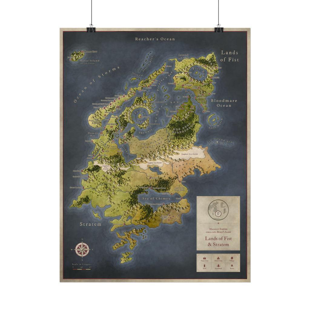 Malazan: Fist & Stratem (24"x18")