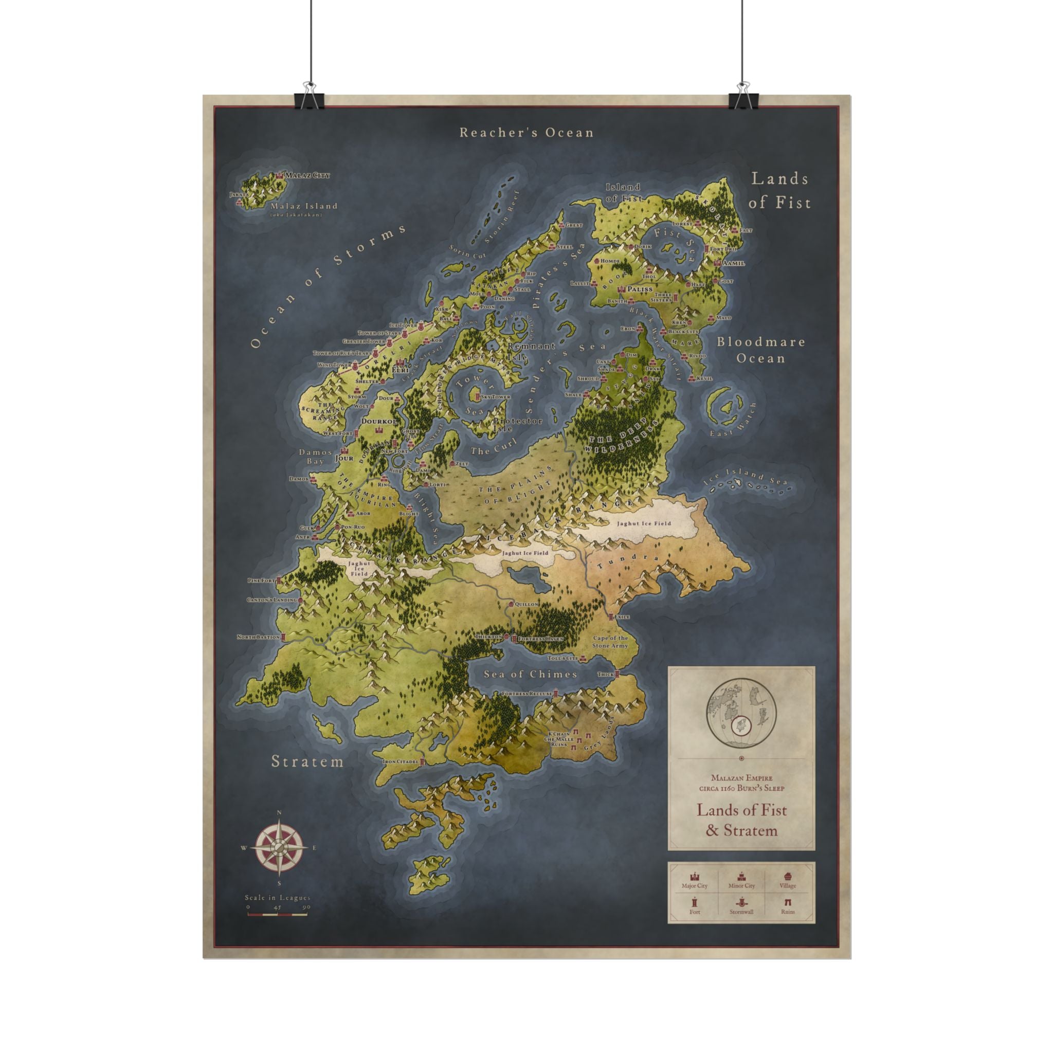 Malazan: Fist & Stratem (24"x18")