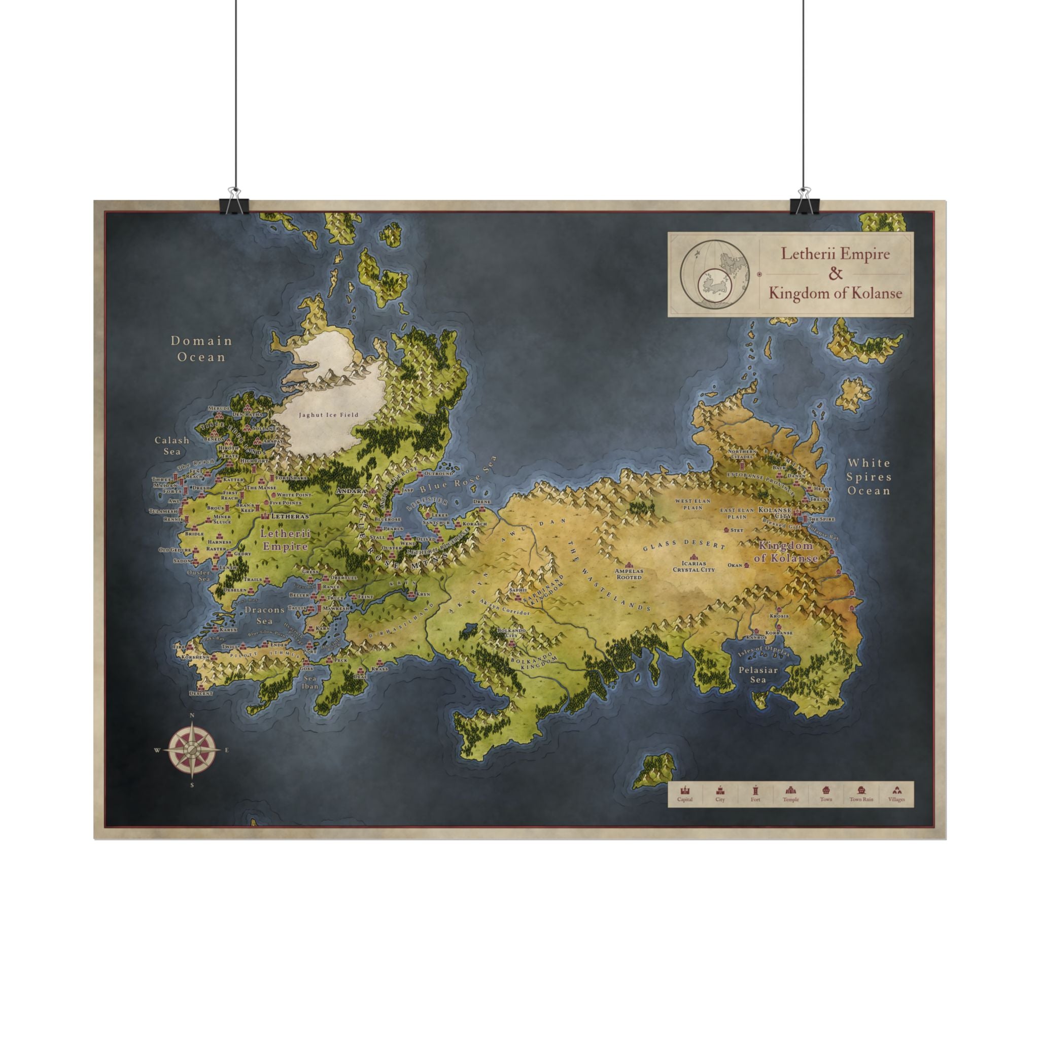 Malazan: Lether & Kolanse (24"x18")