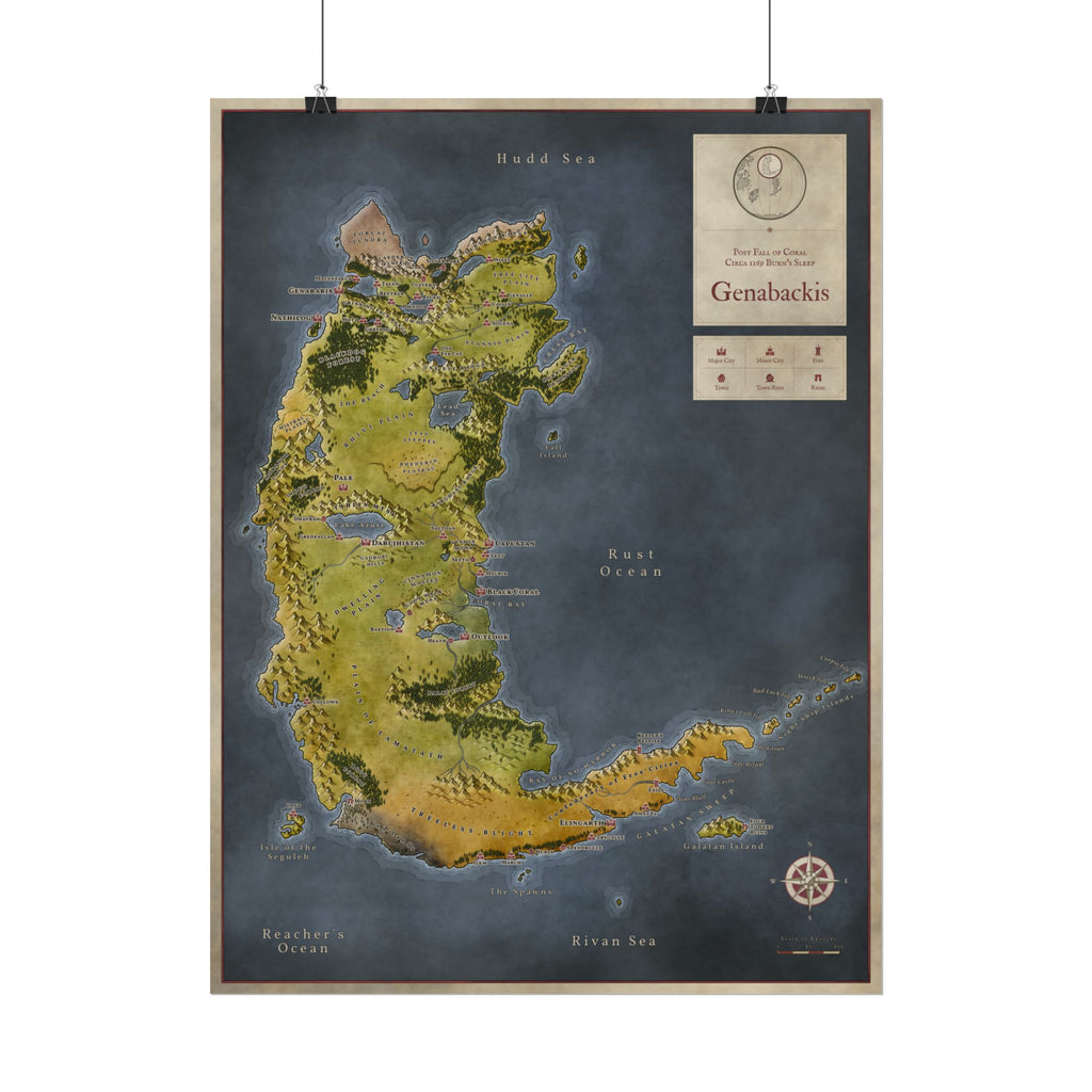 Malazan: Genabackis (24"x18")